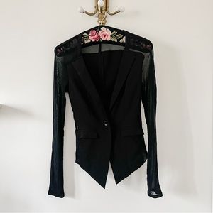 MATERIAL GIRL Mesh Blazer